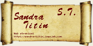Sandra Titin vizit kartica